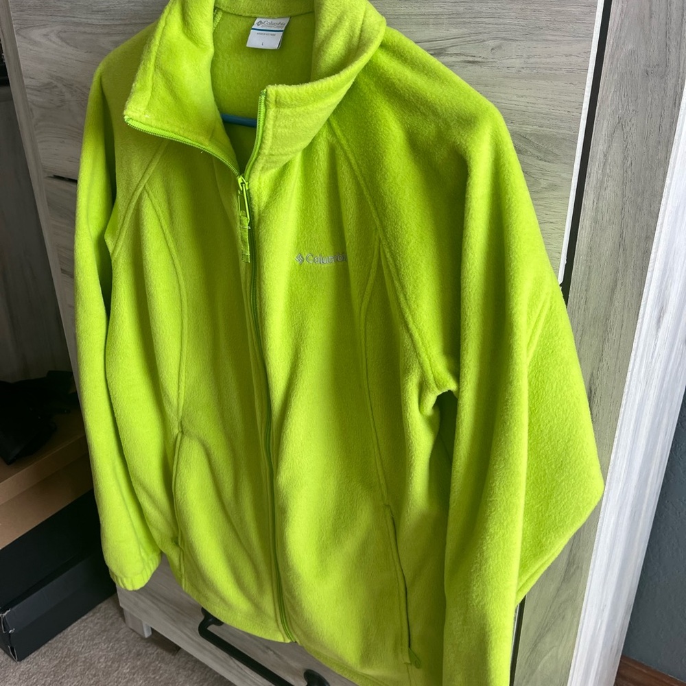 Columbia Bright Lime Fleece Jacket
